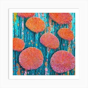 Abstract Flower Painting 1 Art Print