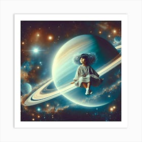 Saturn Carousel Art Print