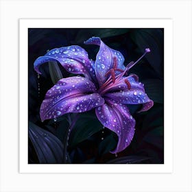 Jeweled Bloom (7) Art Print