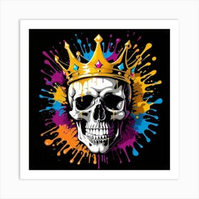 Graffiti Skull 8 Art Print