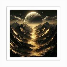 Space Landscape 16 Art Print