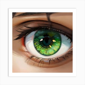 Green Eye 1 Art Print