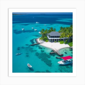 St Barts Island Art Print