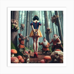 Snow White And The Seven Dwarfs 3 Art Print