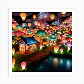 Chinese Lanterns Art Print