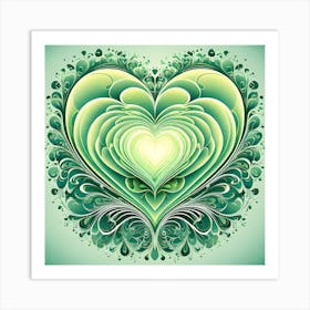 Abstract Heart 7 Art Print