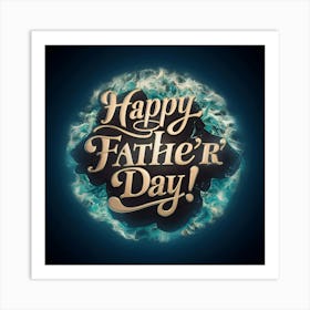 Happy Fathers Day 1 Art Print