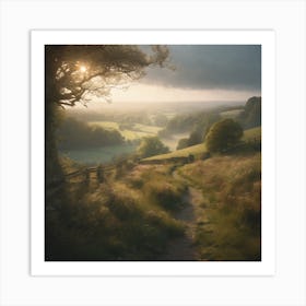 Landscape Painting 11 Art Print