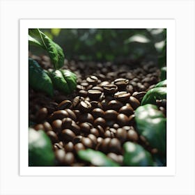 Coffee Beans 153 Art Print