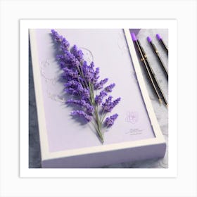 Lavender Flower Art Print