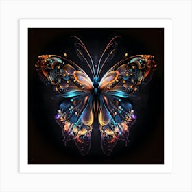 Abstract Butterfly Art Print