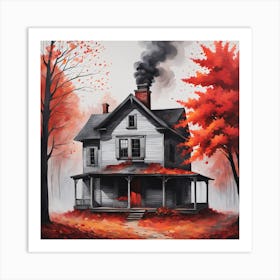 Autumn House Art Print