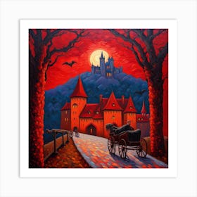 Spooky Castle Art Print