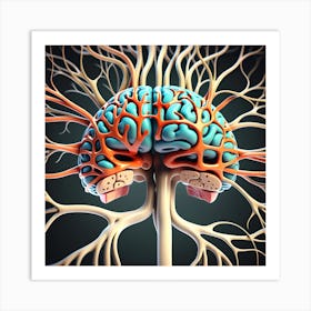 Brain Anatomy 19 Art Print