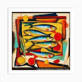 Sardine Kitchen Art Print