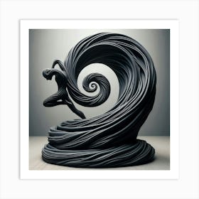 Wave Sculpture Art Print