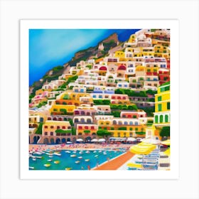 Summer In Positano Art Print 7 Art Print