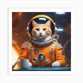 Cat In Space Art Print