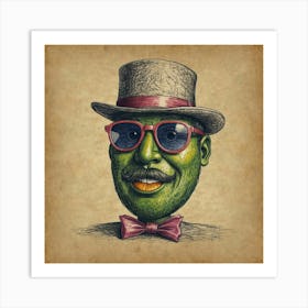 Man In A Top Hat 1 Art Print