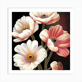 Anemone Flowers 17 Art Print
