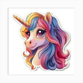 Unicorn Sticker 172 Art Print