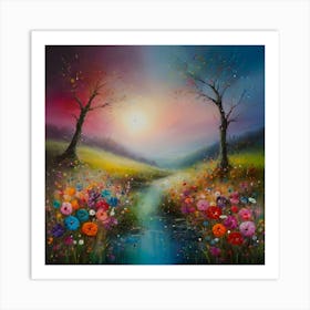 Default Pintura Con El Estilo De Yvonne Coomber Pinta Flores S 0 (1) Art Print