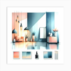 Interior Design Concept Art Print