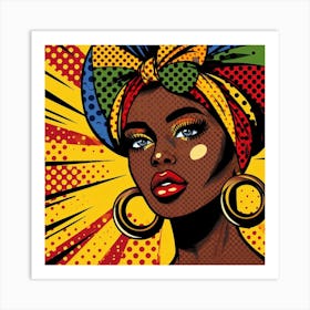 Zarah Pop African Woman Art Print