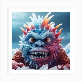 Monster In The Ice Art Print