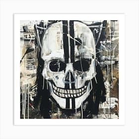 Raiders Type Skull Art Print