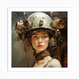 Steampunk Girl 36 Art Print