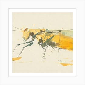 Flies And Grasshoppers Art Print