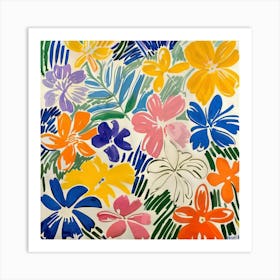 Summer Flowers Painting Matisse Style 3 Art Print