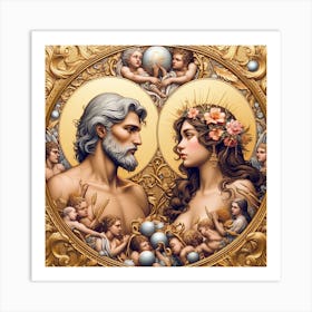 Venus And Jupiter 8 Art Print