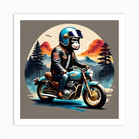 Monkey Player Art Print