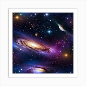 Galaxy Wallpaper 9 Art Print