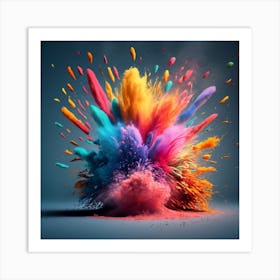 Colorful Explosion Art Print