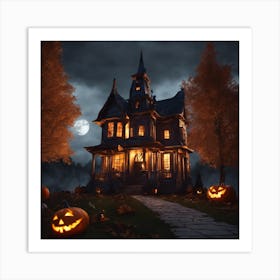 Haunted House Art Print