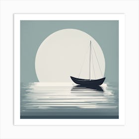 Sailboat In The Water Art Print