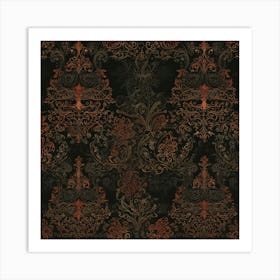 Damask Art Print