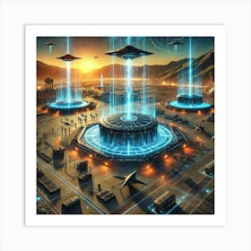 A Highly Detailed Science Fiction Illustration Sho 3 Art Print