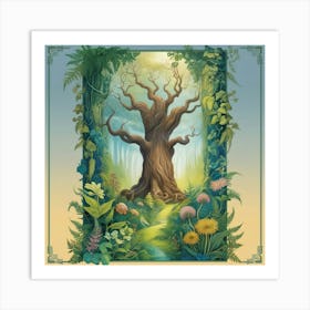 Leonardo Phoenix A Serene And Vibrant Illustration Of A Mystic 3 Art Print