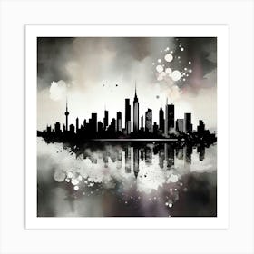 Berlin Skyline 3 Art Print