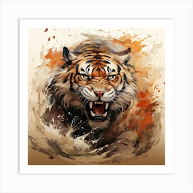 Tiger Painting 1 Art Print