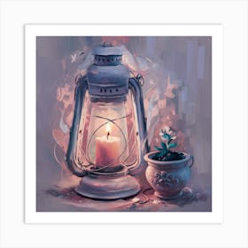 Candlelit Lantern 4 Art Print