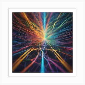 Abstract Of The Brain Art Print