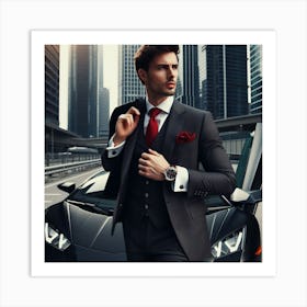 Man In A Suit Art Print