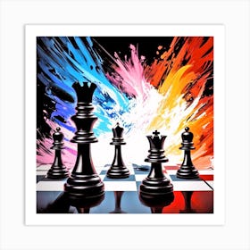Chess Pieces 3 Art Print