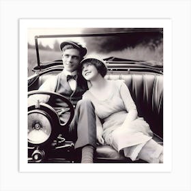 Dating Automotive Style-1928 ~Reimagined 23 Art Print