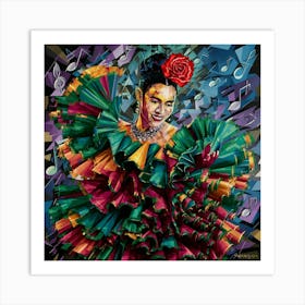 Vibrant Dancer Art Print